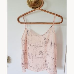 Blush Pink Tank Top by Chiffon by American Apparel